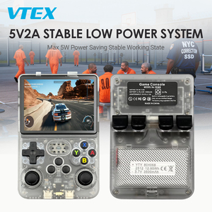 3.5" Gaming Console RK3326 <strong>Game</strong> Machine 3000mAh Battery Type C OTG 3.5mm Headphone <strong>Jack</strong> Transparent Prison <strong>Game</strong> Console - Product Image 5