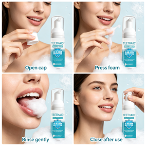 <span class=keywords><strong>Teethaid</strong></span> <span class=keywords><strong>Bain</strong></span> <span class=keywords><strong>de</strong></span> <span class=keywords><strong>bouche</strong></span> moussant 30ml, Micro-mousse, Formule douce pour une fraîcheur buccale quotidienne, Service OEM, Marque privée, Personnalisation <span class=keywords><strong>de</strong></span> la marque - Product Image 3