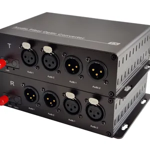 Equipo de transmisión de radio y televisión Convertidor de audio a óptico XLR digital equilibrado