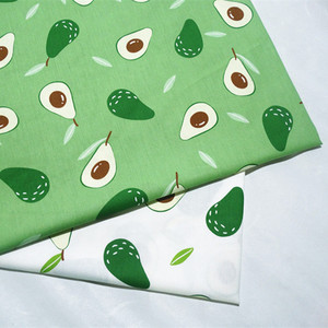 Trendy Schattige Avocado Digitale Bedrukte Katoenen Stof - Product Image 1