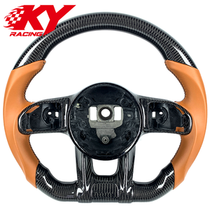 Volant sport en cuir et fibre de carbone personnalisé pour Mercedes AMG Classe C C63 E63 S63 S65 S63L GLC63 GLC63S W205 W204 S300 - Product Image 1