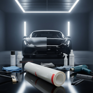 ฟิล์มกันรอยรถยนต์แบบม้วน ซ่อมแซมตัวเองได้ในไม่กี่วินาที ป้องกันรอยขีดข่วน คุณสมบัติกันน้ำ รุ่นใหม่ที่ดีที่สุด ฟิล์มป้องกันรถยนต์ PPF TPU - Product Image 1