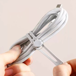 สายรัดซิลิโคนสำหรับจัดระเบียบสายไฟและสายชาร์จ ขนาด 13 ซม. - Product Image 5