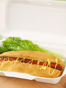 Compostable <b>Biodegradable</b> Hot Dog Box Eco Friendly Paper Food <b>Packaging</b> Container with Lid Plastic Free for Takeout Delivery - Product Image 4