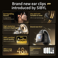 Sibyl B3 Clip de oreja en TWS auricular sonido estéreo Real HIFI auriculares inalámbricos TWS envolvente estéreo bajo deportes auriculares con micrófono