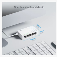 Expansor de Puertos Ethernet de 5 Puertos, Plug and Play, Divisor de Router, Concentrador de Red