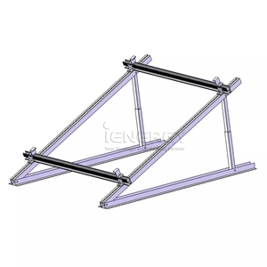 Supports triangulaires réglables pour toit plat Support d'énergie pour panneau solaire pliable Système de montage de ballast de rayonnage <span class=keywords><strong>est</strong></span>/<span class=keywords><strong>ouest</strong></span> - Product Image 3