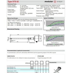 Sensor de Concentración SELI STS 02 de Acero Inoxidable, Fabricado en Alemania, para Monitoreo de Filtros de Separación de Fases - Product Image 4