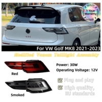 Nouvelle Bande Lumineuse LED Double Transparente pour Rétroviseur Automobile, Feu Arrière LED 6000K pour VW Golf MK8 2021-2023, Plug and Play
