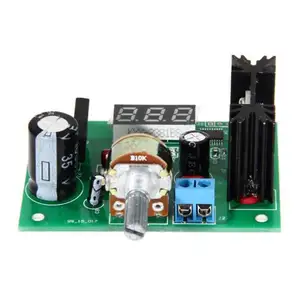 LM317 Modul Catu Daya Step-Down Regulator Tegangan Disesuaikan AC/DC dengan Tampilan LED 2A