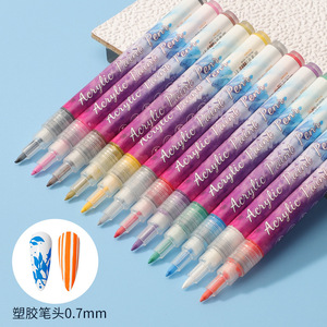 12Pcs Luxury Nail Art Graffiti Pens Black Gold Color UV <strong>Gel</strong> Nail Polish Line Dot Painting Drawing Pen Liner Fiber DIY Flower - Product Image 3