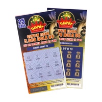 Cartes à gratter de loterie à prix d'usine, cartes à gratter de lotto imprimées