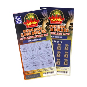 Factory Price Printing Card Scratch Off Lottery Tickets Lotto Scratch Cards - Product Image 4