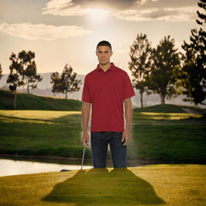 Camiseta Polo de Piqué de Poliéster para Hombre, Bordada, de Secado Rápido, Manga Corta, Deportiva, Casual, para Golf - Product Image 2