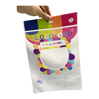 Pochette verticale personnalisée au design simple avec fenêtre dépolie, kit d'outils, emballage plastique imprimé sur mesure avec revêtement aqueux