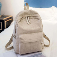 Sac en velours côtelé sac à dos sac à dos étanche pour ordinateur portable sac de randonnée étanche