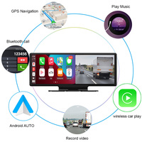 10.26 pouces 4k Dashcam caméra avec sans fil CarPlay Android AUTO multimédia Audio voiture Dvr caméra enregistreur vidéo moniteur