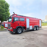 Nouveau camion de pompiers industriel HOWO pour la lutte contre les incendies, avec réservoir d'eau de 2-3 tonnes et réservoirs de mousse de 8-12 tonnes, pour la protection incendie des usines et des parcs