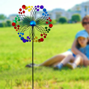 สปินเนอร์กังหันลมโลหะขนาดใหญ่ที่ทันสมัยสำหรับตกแต่งสวนและลานกลางแจ้งตกแต่งสวน - Product Image 2