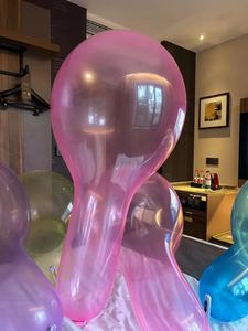 Pallone in Lattice Cristallo Trasparente, con Collo Lungo, Grande, a Quattro Lati, da 24/32/1200 Pollici, Vendita Diretta di Fabbrica - Product Image 2