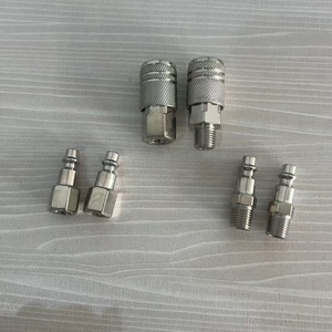 Plowing <b>Quick</b> Coupler 1/4 Npt Threaded Air Compressor <b>Connector</b> Set Male Female Internal External 6-Piece - Product Image 1
