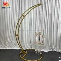 Support de suspension en métal doré pour lustre à gâteau en cristal personnalisé, cadre d'arche pour décoration