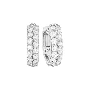 Customizable copper version S925 <b>Sterling</b> <b>Silver</b> Round Cut Zirconia 14k Gold Stud Earrings - Women's Anniversary Gift - Product Image 1