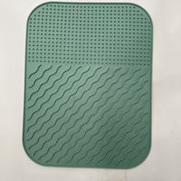Sous-verre carré en silicone résistant à la chaleur, tapis de drainage pour tasses, bar, table, assiettes, et sous-plats pour casseroles et bols