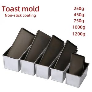 Bakest bakeware không dính Ổ Pan với nắp Pullman bánh mì nướng khay sóng bánh mì nướng bánh mì Hộp khuôn với trượt nắp Nắp - Product Image 5