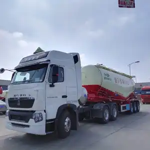 Chinese supplier low price and high quality 3 axles air suspension dry bulk tanker trailer for sale