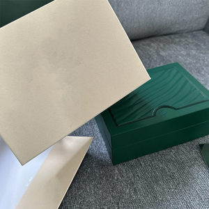 Custom Luxury Green Leather Single <b>Watch</b> Box OEM Wooden Storage Gift Packaging <b>Watch</b> Box <b>Cases</b> Wtih Pillow - Product Image 5