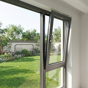 Finestra a Battente e Girevole in Alluminio a Taglio Termico con Triplo Vetro Basso Emissivo Stile Europeo per Casa Passiva Residenziale - Product Image 1