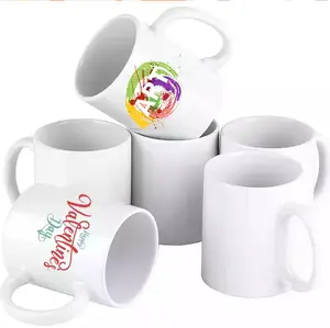 Bas quantité minimale de commande HANDGRIP The Lady Logo Baking Sublimation Mug Sleeves 11oz Sublimation Cup