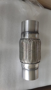 Tuyau flexible d'échappement universel en acier inoxydable 1,5 mm, finition brute, joint de soudure, amortisseur de vibrations - Product Image 4