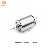 Moteur CC sans balais sans noyau OEM 1620 16x20mm 12V 6V haute vitesse 30000 tr/min longue durée de vie pour équipement médical