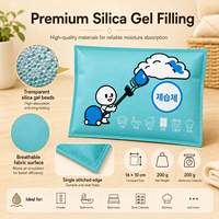 Sachets déshumidificateurs réutilisables en gel de silice avec indicateur de couleur pour armoire, placard et meuble à chaussures en Corée