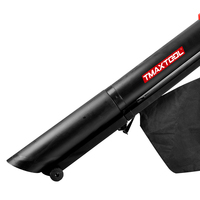 Souffleur à feuilles électrique 3500W TMAXTOOL avec sac de collecte 30L, broyeur de jardin, souffleur d'air pour le nettoyage des pelouses
