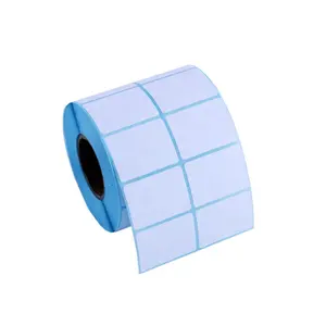 Direct Thermal Labels Custom Size White Thermal Paper Stickers Roll Strong Permanent Barcode Labels