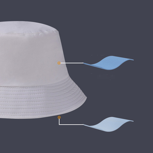 Impression personnalisée broderie chapeau plage pêcheur pêche couleur unie <span class=keywords><strong>Bob</strong></span> bassin adulte casquette seau chapeau - Product Image 3