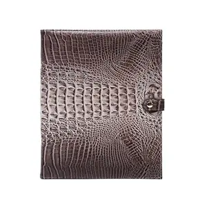 A5 A6 Crocodile Leather Notebook Cover Agenda Planner Organizer Stationery With Card Wallet Phone Case