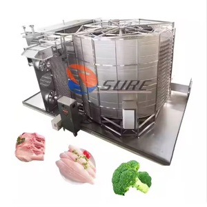 Machine de congélation rapide IQF pour pizzas, rouleaux aux œufs, rouleaux de printemps, congélateur tunnel spiralé - Product Image 2