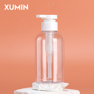 Xumin Stock 300 мл-500 мл матовый прозрачный баллон насос для давления бутылка пустая для шампуня дезинфицирующее средство для рук гель для душа - Product Image 6
