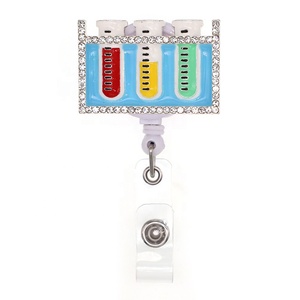 Efero — Microscope médical strass, matériel de laboratoire, verre de mesure, Badge rétractable, avec Clip crocodile, 1 pièce - Product Image 2