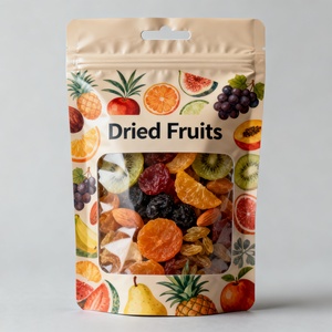 Food Grade Aluminum Foil Pouches with Heat Seal and <b>Zip</b> Lock for Snack and Dried Fruit Candy Chips Packaging - Product Image 3