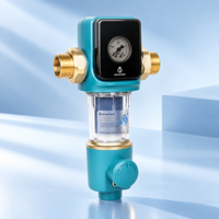 BriskSpring SQ550B-BS 40 Préfiltre domestique pour toute la maison à siphon de recul automatique 300 microns certifié NSF 5m³/h Maille SUS316L