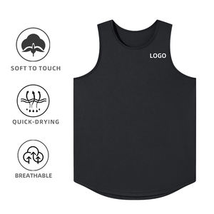 Canotta da Uomo Bianca per Atletica, Canotta da Allenamento da Uomo, Canotta Senza Maniche con Stampa Designer, Asciugatura Rapida, Magliette Senza Maniche all'Ingrosso - Product Image 2