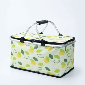 Cesta de Picnic Multifuncional de Gran Capacidad para Exteriores con Almacenamiento Plegable Portátil y Bolsa de Hielo para Llevar Frutas o Almuerzos - Product Image 6