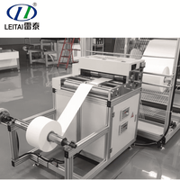 Machine de pliage de papier filtre haute température entièrement automatique et non perforée LTNWG-850, contrôlée par PLC, avec moteur