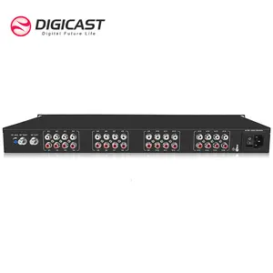 Equipo de agilidad de cabecera CATV HD a modulador analógico DVB CATV 16 EN 1 CVBS RCA a modulador RF