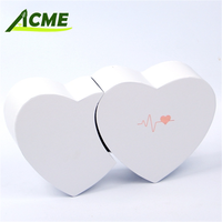 Nouvelle boîte cadeau recyclable en forme de cœur, style tiroir, pour la Saint-Valentin et les mariages 2024, avec gaufrage et pelliculage mat